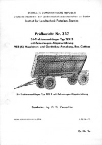 5 t-Traktorenanhänger TZK 5