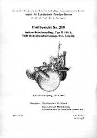 Anbau-Scheibenpflug B 130/2