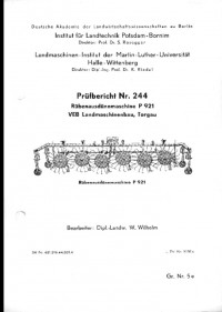Rübenausdünnmaschine P 921