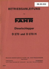 Schlepper D 270/270 H