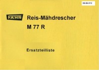 Reis-Mähdrescher M 77 R