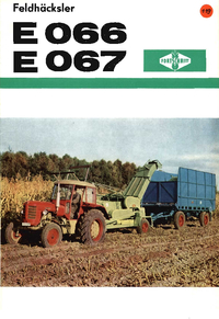 Traktorgebundener Feldhäcksler E 066 und E 067