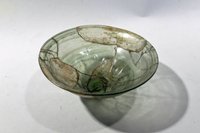 Schale aus grünem Glas