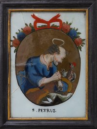S. Petrus - Hinterglasbild