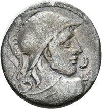 Denar des Cn. Cornelius Lentulus Clodianus mit Darstellung einer Victoria in einer Biga