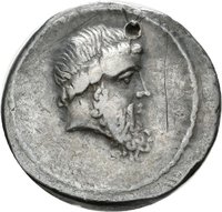 Denar der Römischen Republik mit Darstellung der Artemis von Ephesos