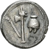 Denar des C. Julius Caesar mit Darstellung eines Elefanten