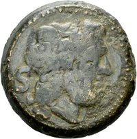 Semis der Römischen Republik mit Darstellung einer Prora