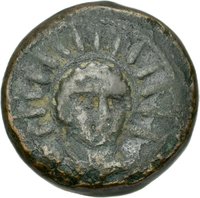 Uncia der Römischen Republik mit Darstellung einer Mondsichel