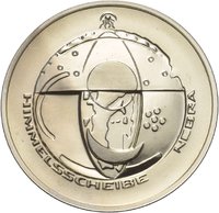 Künstlerprobe von Victor Huster für eine 10 Euro-Münze auf die Himmelsscheibe von Nebra
