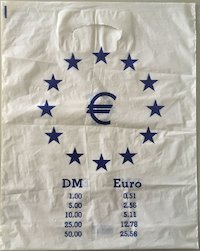 Einkaufstüte „DM“ - „€“