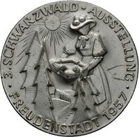 Preismedaille auf die 3. Schwarzwaldausstellung in Freudenstadt 1957