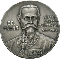 Medaille auf das 20. Württembergische Landesschießen in Göppingen 1905