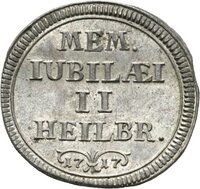 Medaille auf das 200-jährige Reformationsjubiläum in Heilbronn 1717