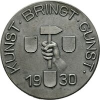 Medaille auf die Hohenzollerische Landesgewerbeschau Hechingen 1930