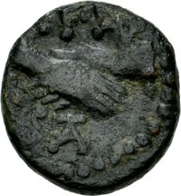 Semis aus Paestum/Poseidonia (Lukanien) mit Darstellung eines Handschlags