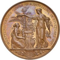 Preismedaille der Landesgewerbeausstellung in Stuttgart 1881