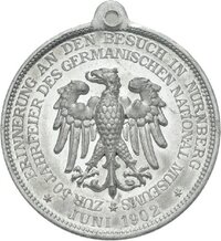 Medaille auf den Besuch des Germanischen Nationalmuseums 1902