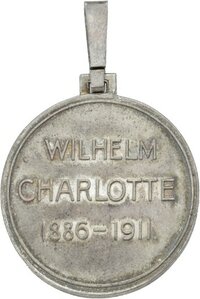 Erinnerungszeichen zur Silberhochzeit von Wilhelm II. und Charlotte von Württemberg