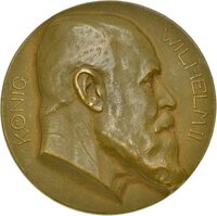 Medaille von Richard Pauschinger auf König Wilhelm II. von Württemberg