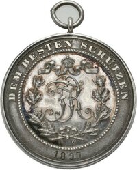 Schießmedaille 1897 von Mayer & Wilhelm