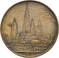 Bürgermedaille der Stadt Ulm 1919 von Walther Eberbach