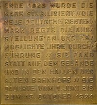 Preismedaille der Bauausstellung 1924 in Stuttgart