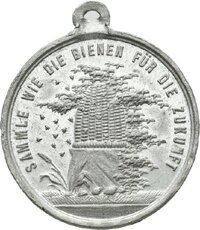 Medaille auf die Württembergische Landesgewerbeausstellung in Stuttgart 1881