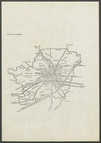 2 Fragebogen und Karte Ditzingen, OA Leonberg
