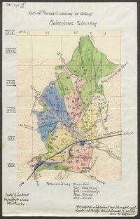 2 Fragebogen und Karte Malmsheim, OA Leonberg