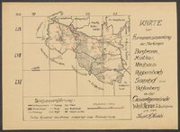 2 Fragebogen und Karte Waldtann, mit Bergbronn, Mistlau, Neuhaus, Ruppersbach, Sixenhof und Vehlenberg, OA Crailsheim