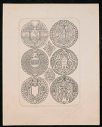 Proben englischer Metallschnitte um 1860