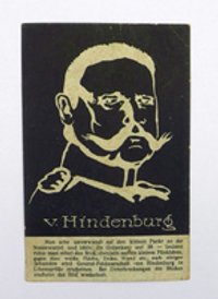 Postkarte "v. Hindenburg"