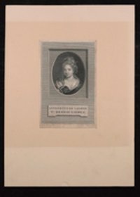 Kupferstich mit Darstellung von Antoinette Deshoulieres