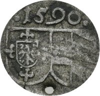 Einseitiger Pfennig des Deutschen Ordens, 1590