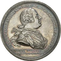 Medaille auf die Wahl Karl Alexanders von Lothringen zum Hochmeister des Deutschen Ordens, 1761