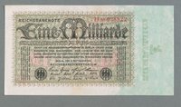 Reichsbanknote 1 Milliarde Mark 1923