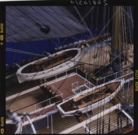 Vollmodell des deutschen Fünfmastvollschiffes "Preussen", 1902, Maßstab 1:50, Detailansicht