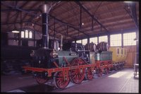 Nachbildung der ersten deutschen Eisenbahn Nürnberg-Fürth mit Lokomotive "Adler"