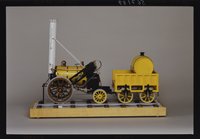 Modell der Eisenbahn "Rocket"