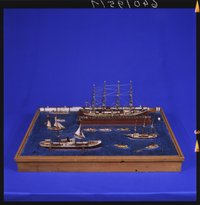 Diorama eines Hafens (Sonderausstellung "Aufgetaucht", 1996)