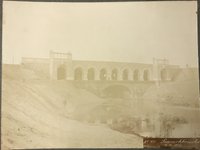 Bau der Wilmersdorf-Dahlemer U-Bahnstrecke, Seeparkbrücke im Dezember 1912