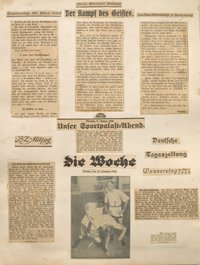 Album Erich Rahn; Zeitungsausschnitte von 1924