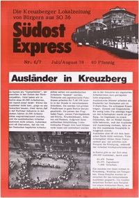 Südost Express : Die Kreuzberger Lokalzeitung von Bürgern aus SO 36; Nr. 6 u. 7/78 Juli/August