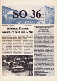 SO 36 : Der Verein SO 36 informiert; Nr. 24, Mai 1989
