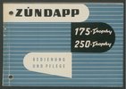 Typendatenblatt: Beschreibung des Kraftrades Typ 175 Trophy der Firma Zündapp-Werke Gmbh, Nürnberg-München