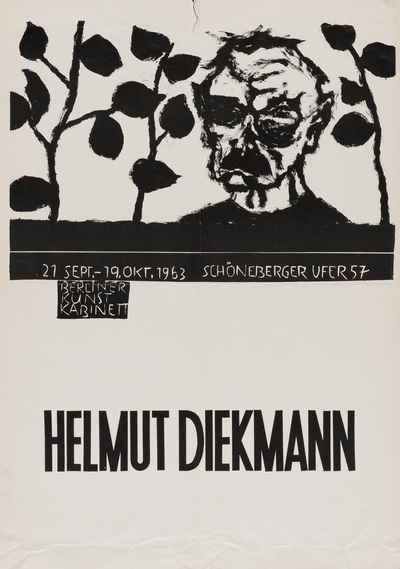 Ausstellungsplakat des Künstlers Helmut Diekmann, 1963