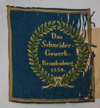 Fahne des Schneidergewerks Brandenburg