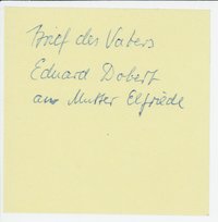 Eduard Dobert an Elfriede Dobert, 25.11.1875