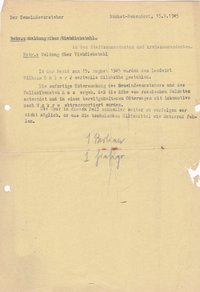 BM an Stadtkommandant, 15.08.1945